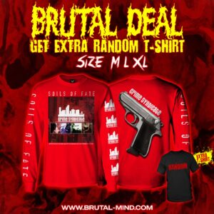 BRUTAL DEAL - LS - SOILS OF FATE - Crime Syndicate + Random T-Shirt