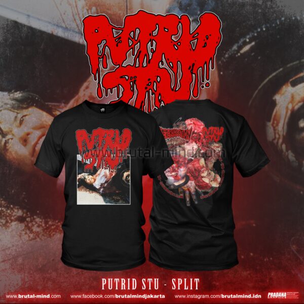 PRE-ORDER - T-SHIRT - PUTRID STU - SPLIT