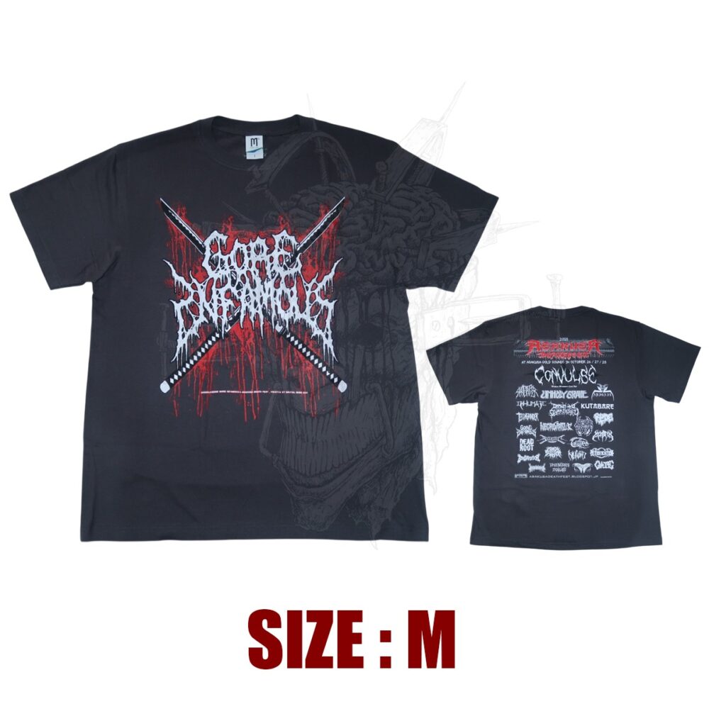 TS - GORE INFAMOUS - Asakusa Deathfest - Grey Shirt
