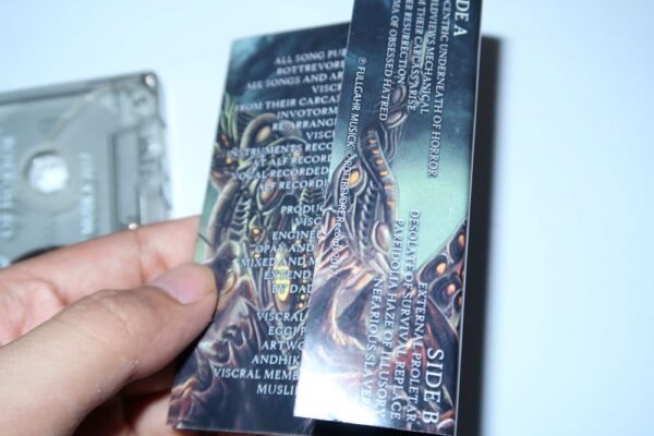 CASSETTE - VISCRAL - Egocentric Underneath of Horror - (Used) - Image 3