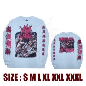 LONG SLEEVE - WAKING THE CADAVER - Corpse Decomposition - White