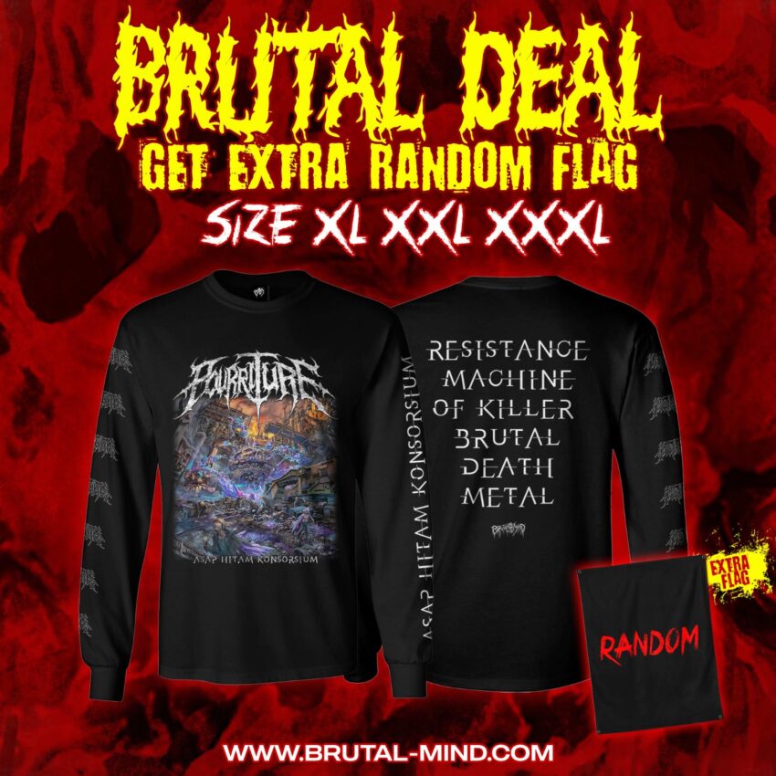BRUTAL DEAL - LS - POURRITURE - Asap Hitam Konsorsium + Random Flag