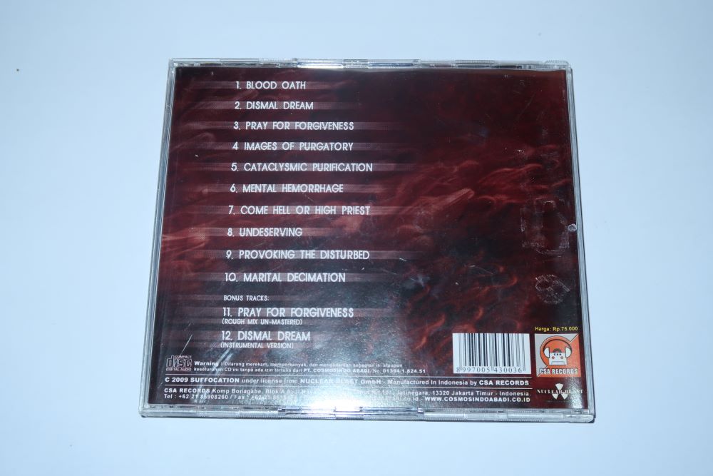 CD - SUFFOCATION - Blood Oath - Skip 1 Second on Track 9 (1:52) - (Used) - Image 2