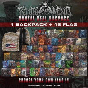 PACKAGE DEAL - 1 BACKPACK "TORTURE" + 16 FLAGS