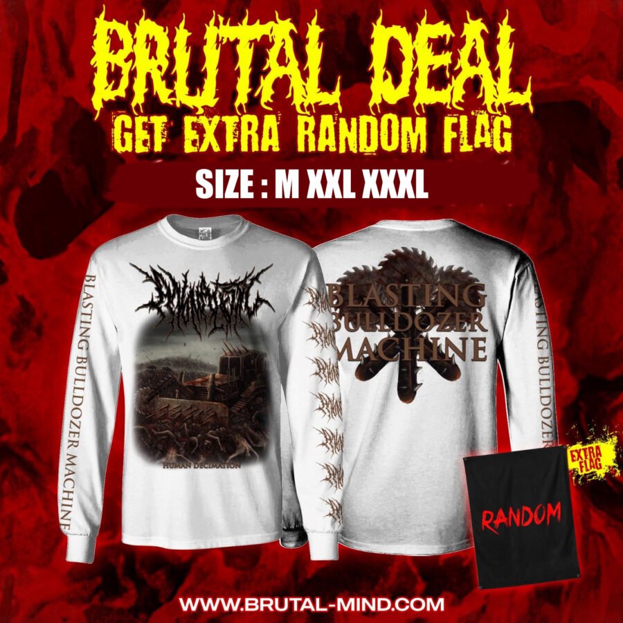 BRUTAL DEAL - LS - ANOMALISTIC - Human Decimation - White + Random Flag