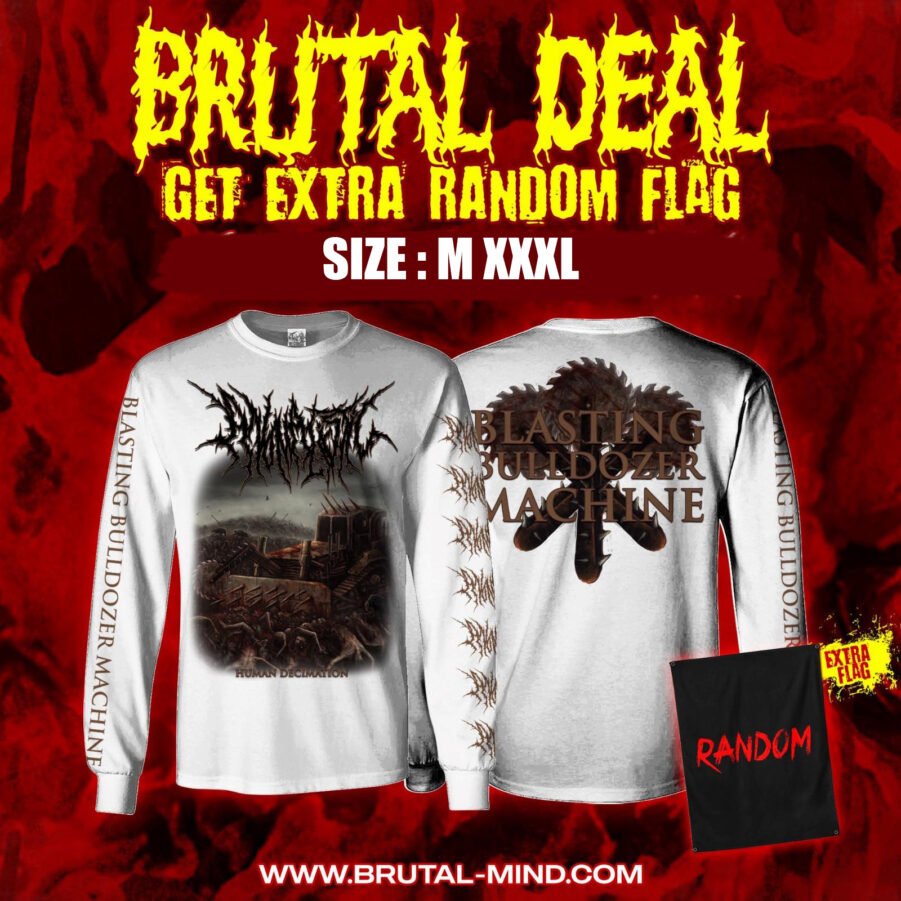 BRUTAL DEAL - LS - ANOMALISTIC - Human Decimation - White + Random Flag