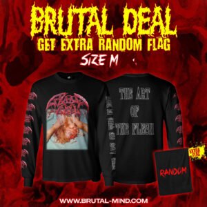 BRUTAL DEAL - LS - BLOODBOIL - The Art Of The Flesh + Random Flag