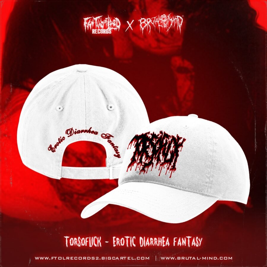 PRE-ORDER - DAD HAT - TORSOFUCK - EROTIC DIARRHEA FANTASY - (WHITE)