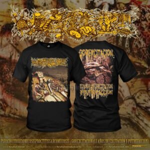 PRE-ORDER - T-SHIRT - PARACOCCIDIOIDOMICOSISPROCTITISSARCOMUCOSIS - GOREXCITACIÓN (13 AÑOS DE EXCITACIÓN Y PUTREFACCIÓN)