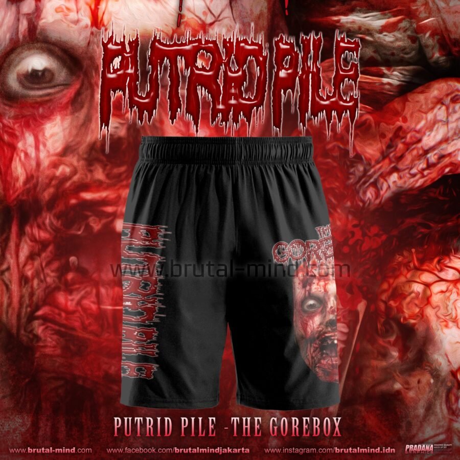PRE-ORDER - SHORTS - PUTRID PILE - THE GOREBOX