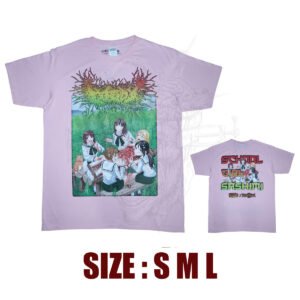 T-SHIRT - GOREPOT - School Girl Sashimi Bvll Art - Pink Shirt