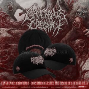 PRE-ORDER - DAD HAT - GANGRENOUS CREOPHAGY - CONSUMED DIGESTED AND DISCARDED IN DUNG PILES