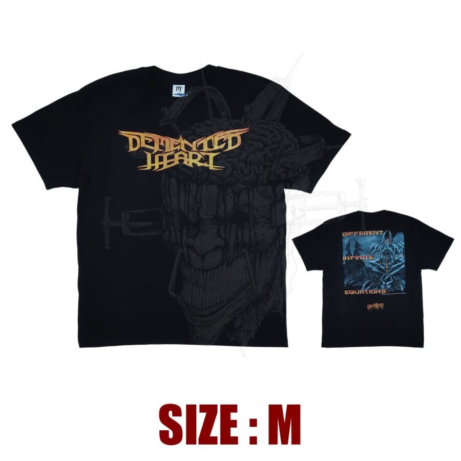 T-SHIRT - DEMENTED HEART - Different Infinite Equations - Logo