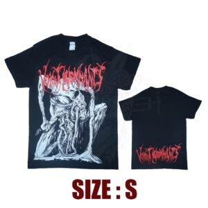 T-SHIRT - VOMIT REMNANTS - MM Art - Red Logo