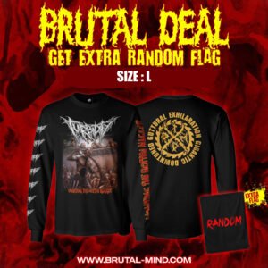 BRUTAL DEAL - LONG SLEEVE - TURBIDITY - Vomiting The Rotten Maggot + Random Flag