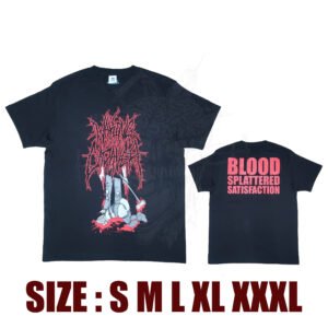 T-SHIRT - WAKING THE CADAVER - Blood Splattered Satisfaction - Art 2 (Red Logo)