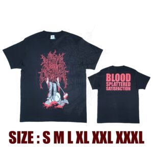 T-SHIRT - WAKING THE CADAVER - Blood Splattered Satisfaction - Art 2 (Red Logo)